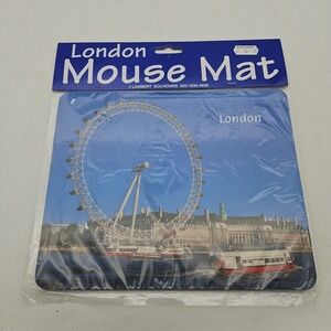 Vintage London England Computer Mouse Pad Brand New NOS London Eye Ferris Wheel